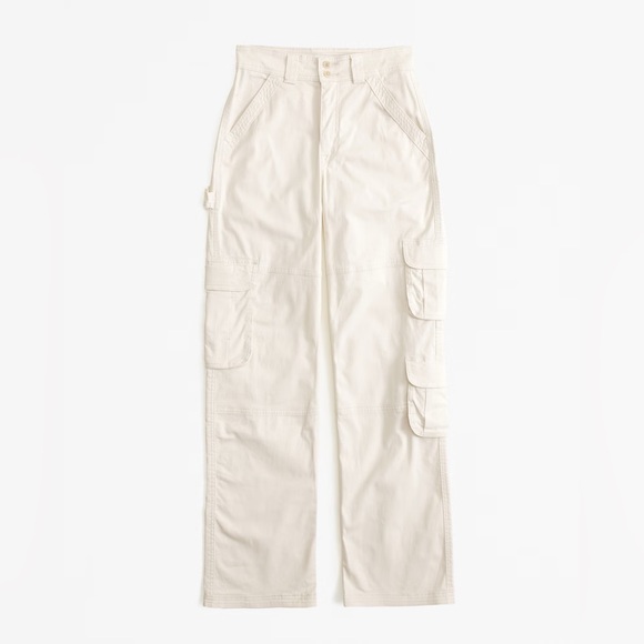 Abercrombie & Fitch Beige Cargos - Picture 1 of 6